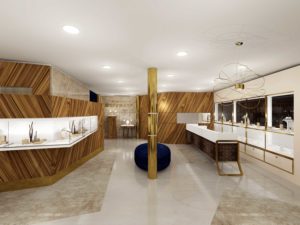 Ladenbau Bijouterie Perspektive rechts